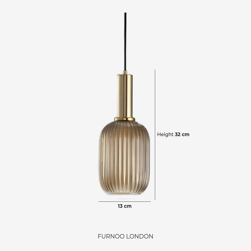 CLYDE Modern Pendant Lamp with Colored Glass Shade | Scandinavian Design for Living Room & Dining Room | E27 Socket - Lamylie