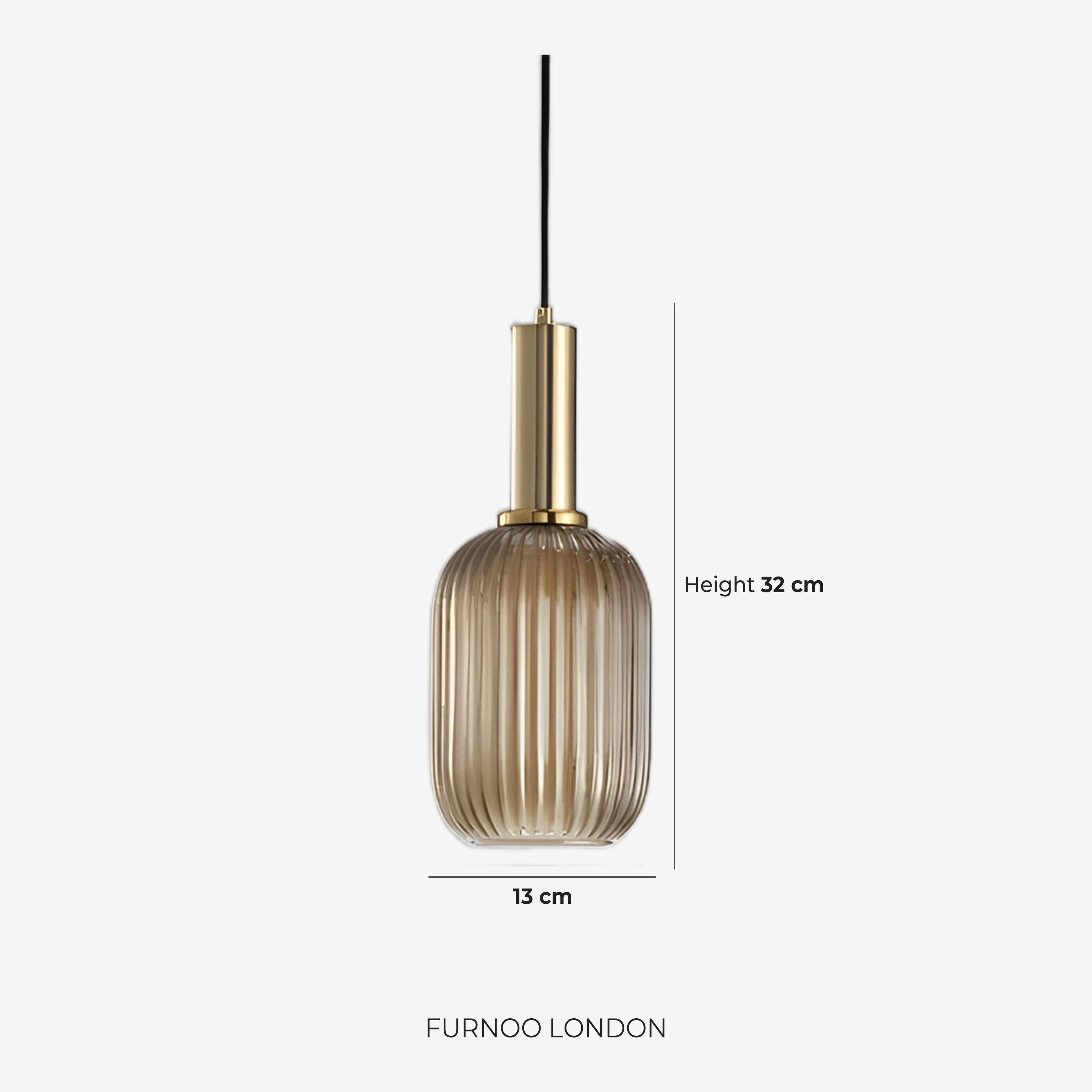 CLYDE Modern Pendant Lamp with Colored Glass Shade | Scandinavian Design for Living Room & Dining Room | E27 Socket - Lamylie