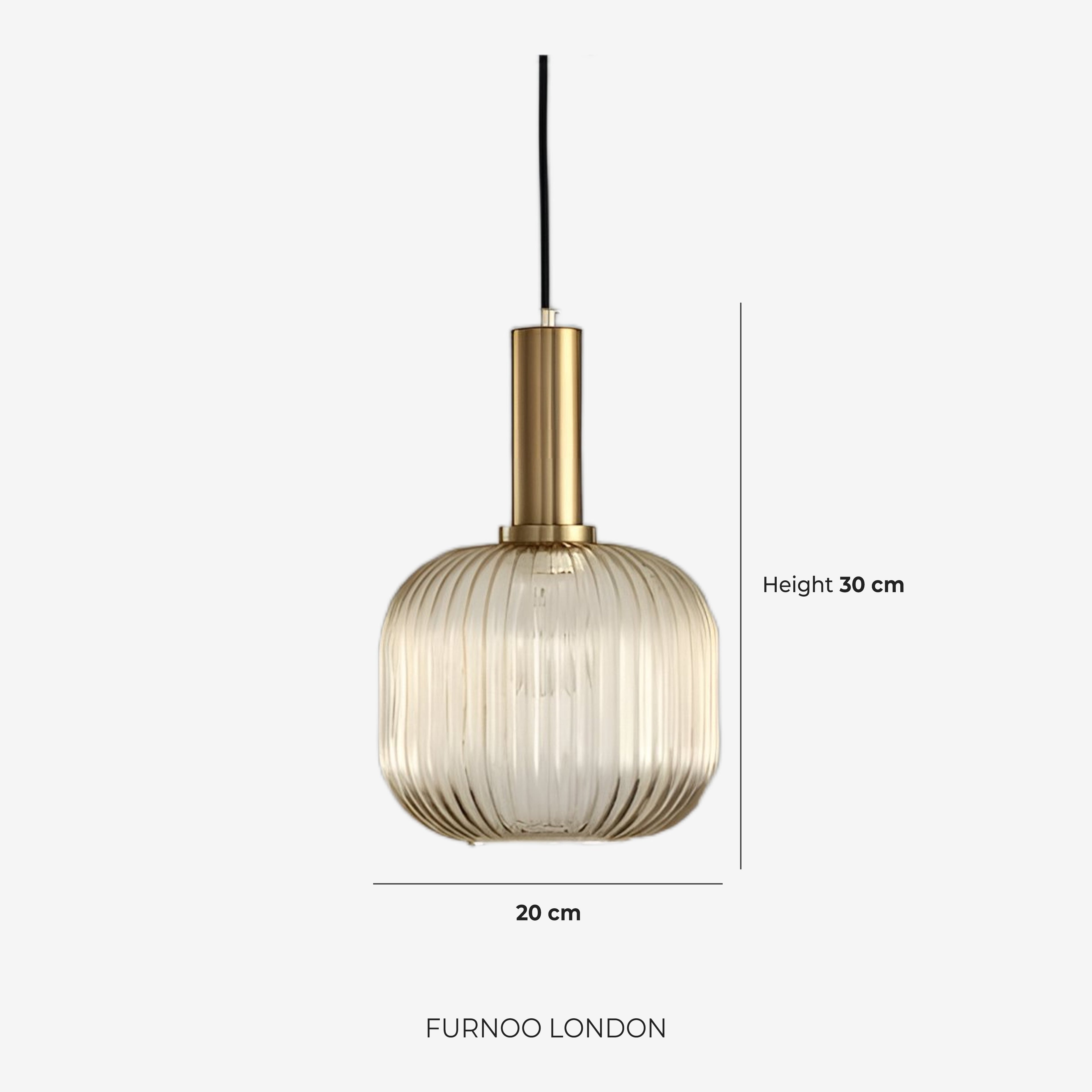CLYDE Modern Pendant Lamp with Colored Glass Shade | Scandinavian Design for Living Room & Dining Room | E27 Socket - Lamylie