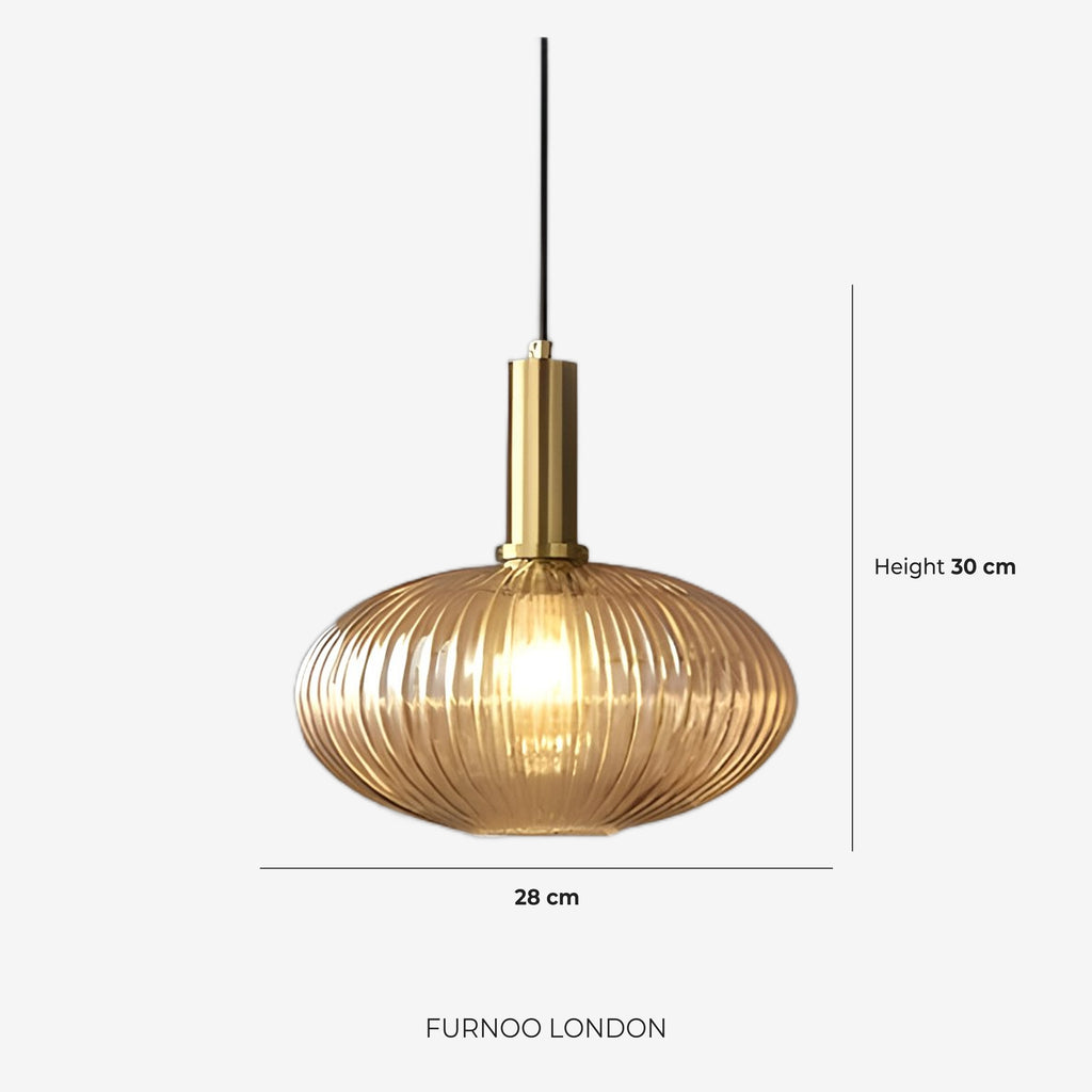 CLYDE Modern Pendant Lamp with Colored Glass Shade | Scandinavian Design for Living Room & Dining Room | E27 Socket - Lamylie