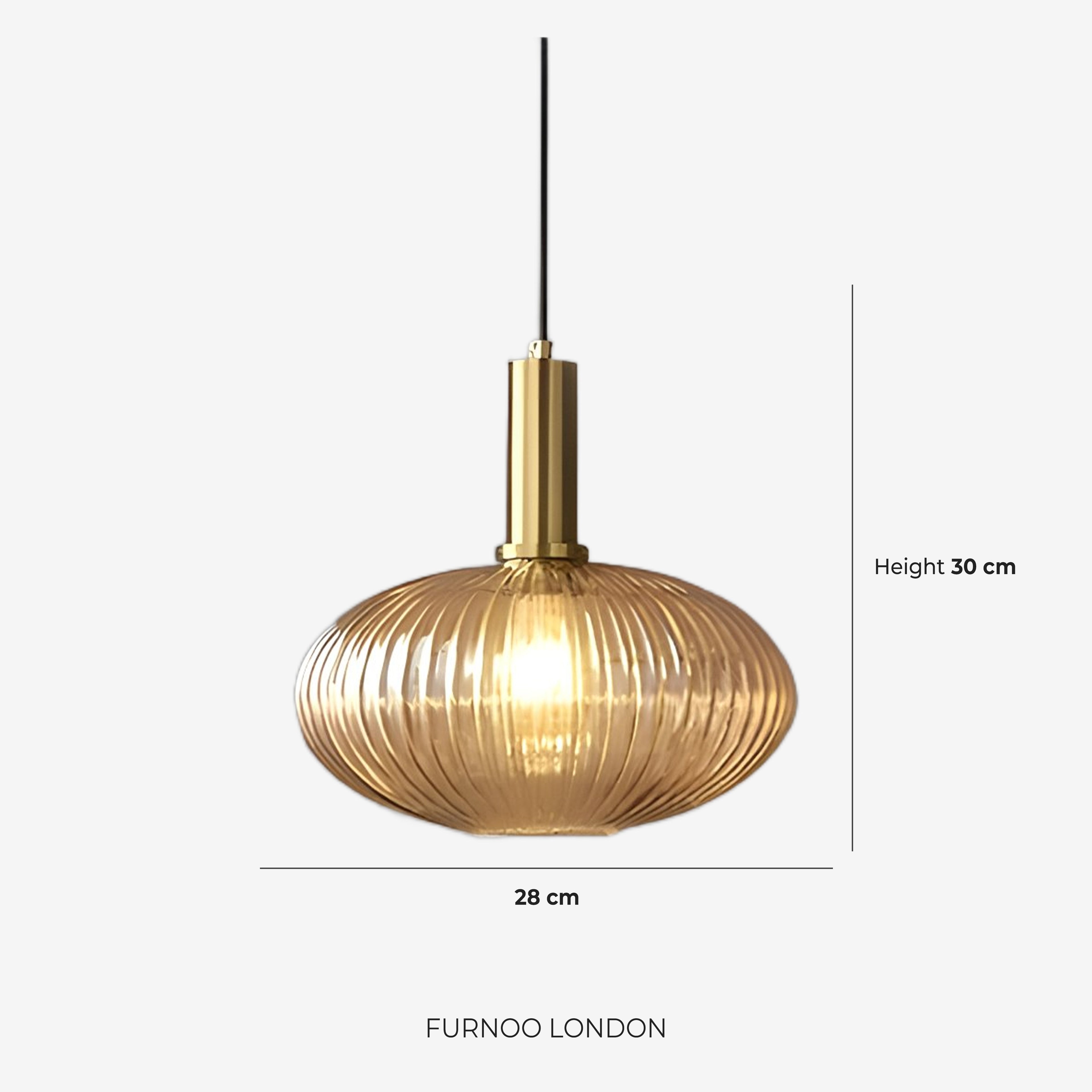CLYDE Modern Pendant Lamp with Colored Glass Shade | Scandinavian Design for Living Room & Dining Room | E27 Socket - Lamylie