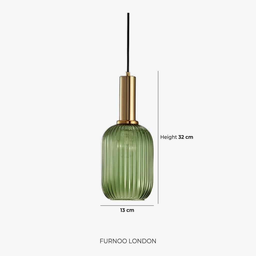 CLYDE Modern Pendant Lamp with Colored Glass Shade | Scandinavian Design for Living Room & Dining Room | E27 Socket - Lamylie