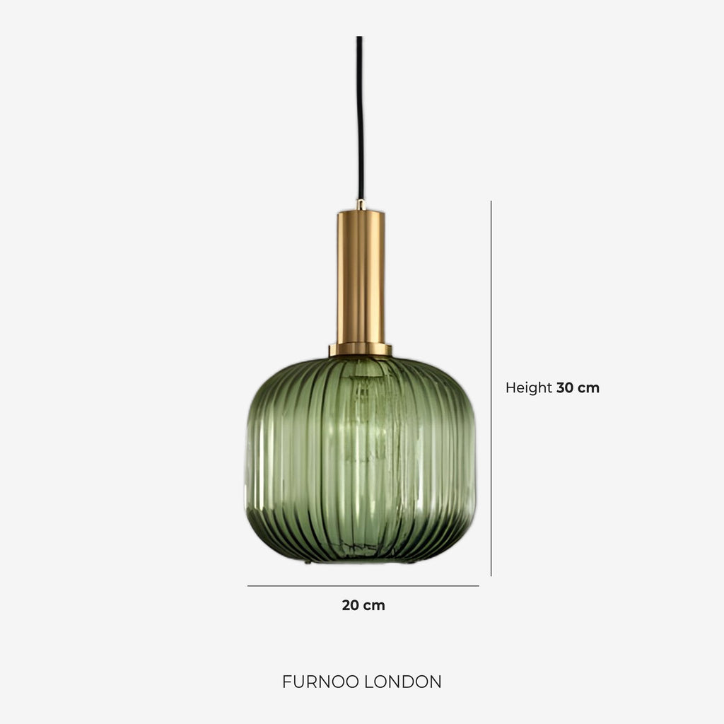 CLYDE Modern Pendant Lamp with Colored Glass Shade | Scandinavian Design for Living Room & Dining Room | E27 Socket - Lamylie