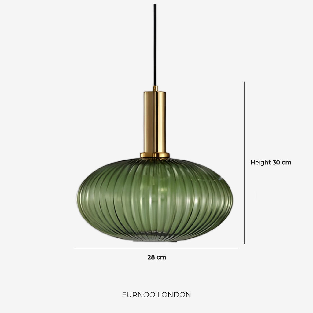 CLYDE Modern Pendant Lamp with Colored Glass Shade | Scandinavian Design for Living Room & Dining Room | E27 Socket - Lamylie