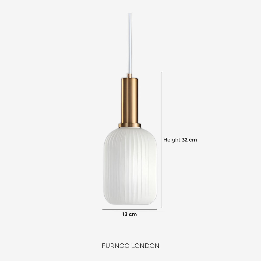 CLYDE Modern Pendant Lamp with Colored Glass Shade | Scandinavian Design for Living Room & Dining Room | E27 Socket - Lamylie