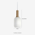 CLYDE Modern Pendant Lamp with Colored Glass Shade | Scandinavian Design for Living Room & Dining Room | E27 Socket - Lamylie