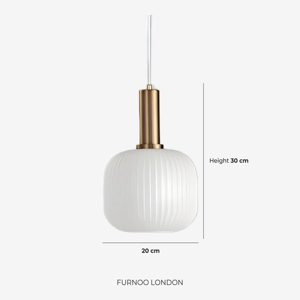 CLYDE Modern Pendant Lamp with Colored Glass Shade | Scandinavian Design for Living Room & Dining Room | E27 Socket - Lamylie