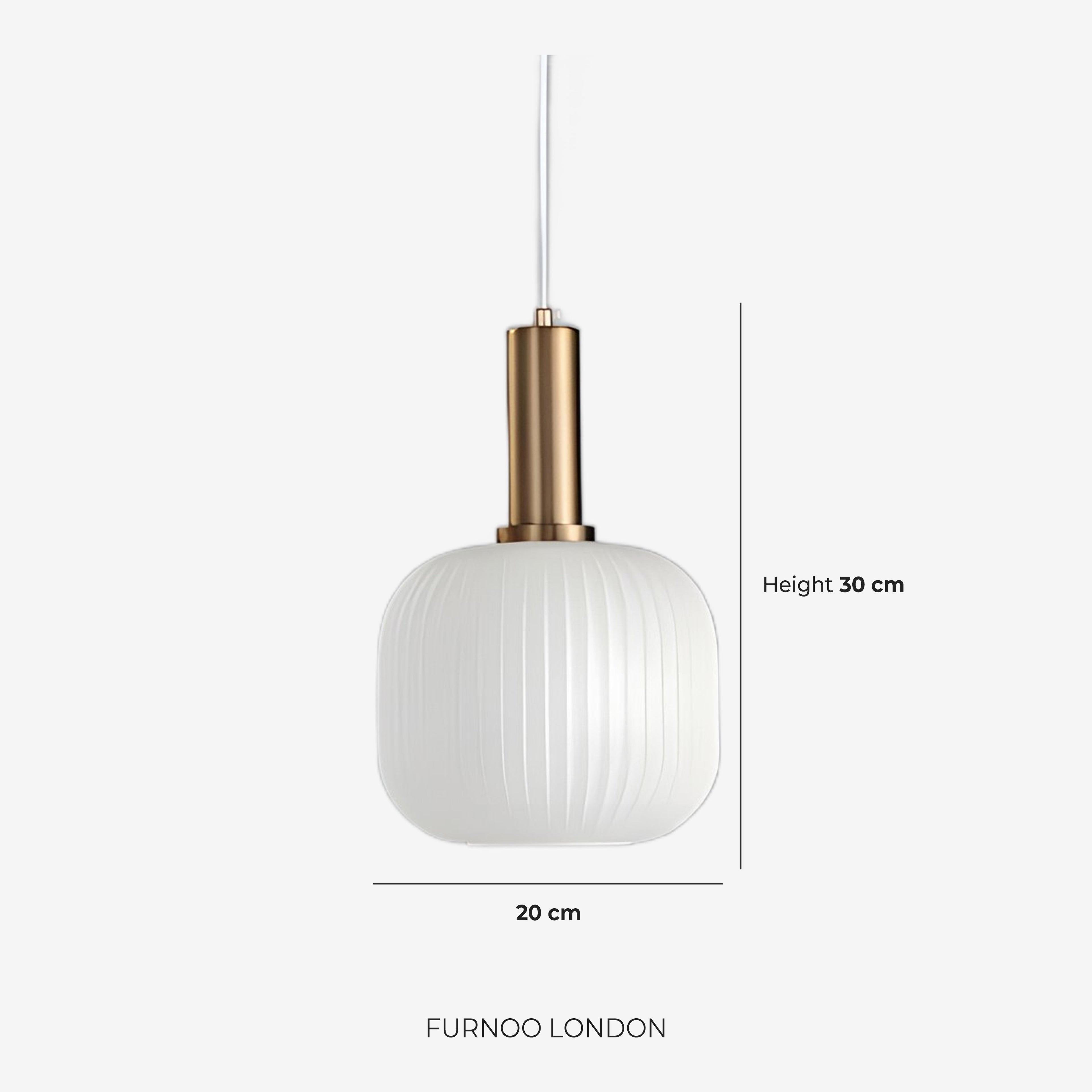 CLYDE Modern Pendant Lamp with Colored Glass Shade | Scandinavian Design for Living Room & Dining Room | E27 Socket - Lamylie