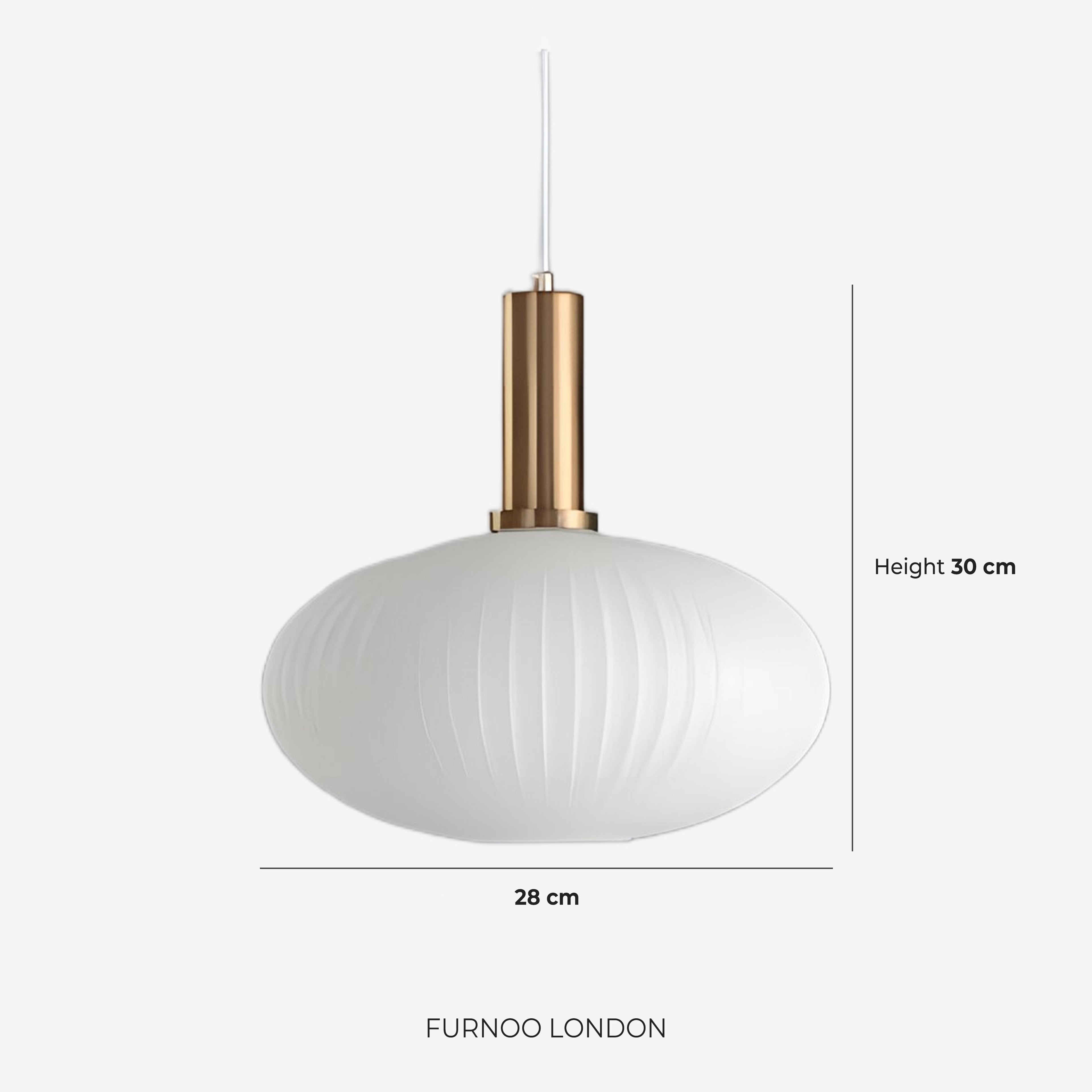 CLYDE Modern Pendant Lamp with Colored Glass Shade | Scandinavian Design for Living Room & Dining Room | E27 Socket - Lamylie