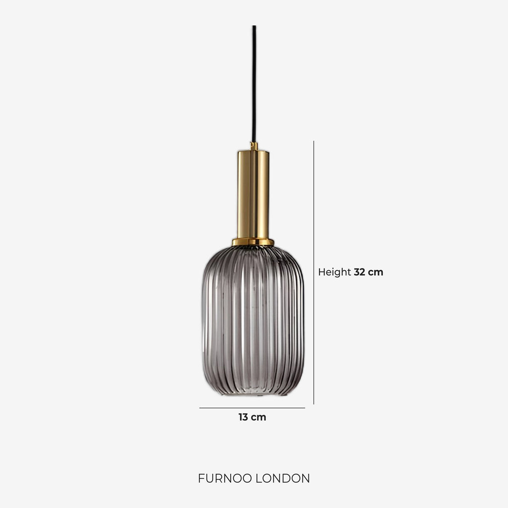 CLYDE Modern Pendant Lamp with Colored Glass Shade | Scandinavian Design for Living Room & Dining Room | E27 Socket - Lamylie