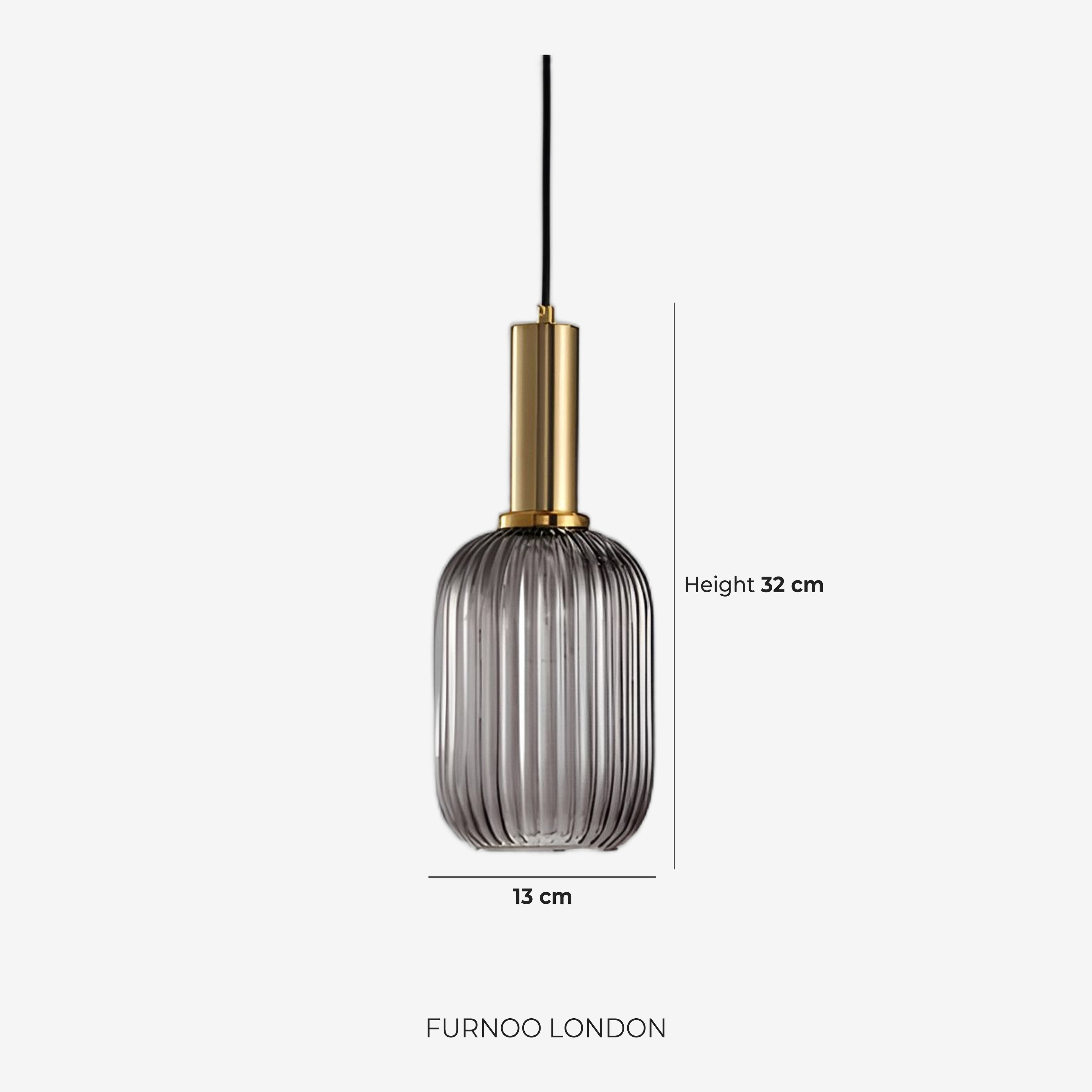 CLYDE Modern Pendant Lamp with Colored Glass Shade | Scandinavian Design for Living Room & Dining Room | E27 Socket - Lamylie