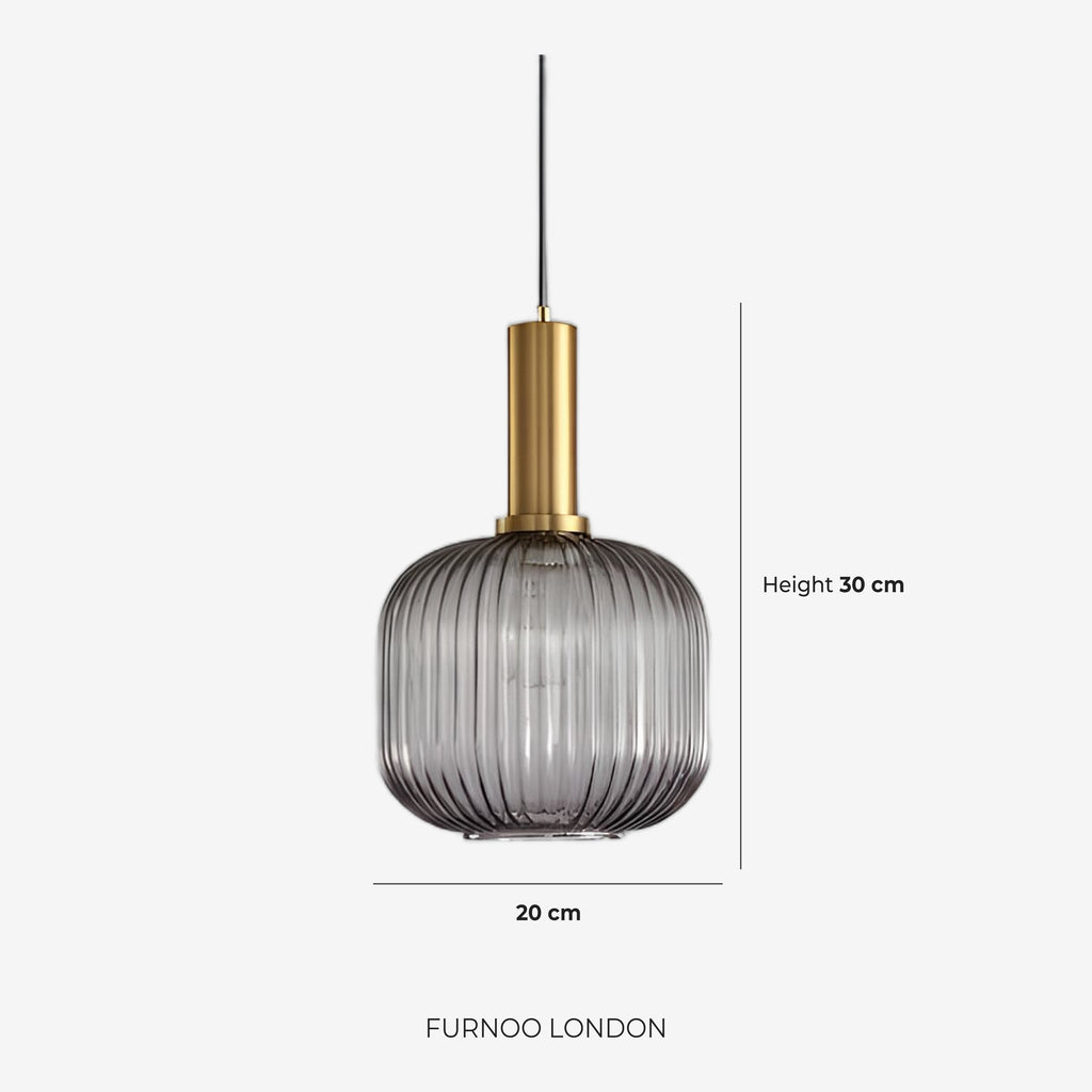 CLYDE Modern Pendant Lamp with Colored Glass Shade | Scandinavian Design for Living Room & Dining Room | E27 Socket - Lamylie