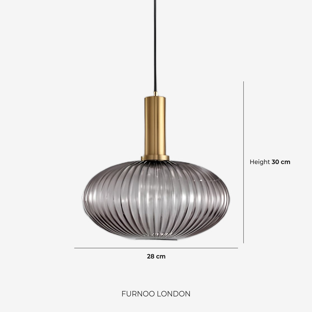 CLYDE Modern Pendant Lamp with Colored Glass Shade | Scandinavian Design for Living Room & Dining Room | E27 Socket - Lamylie