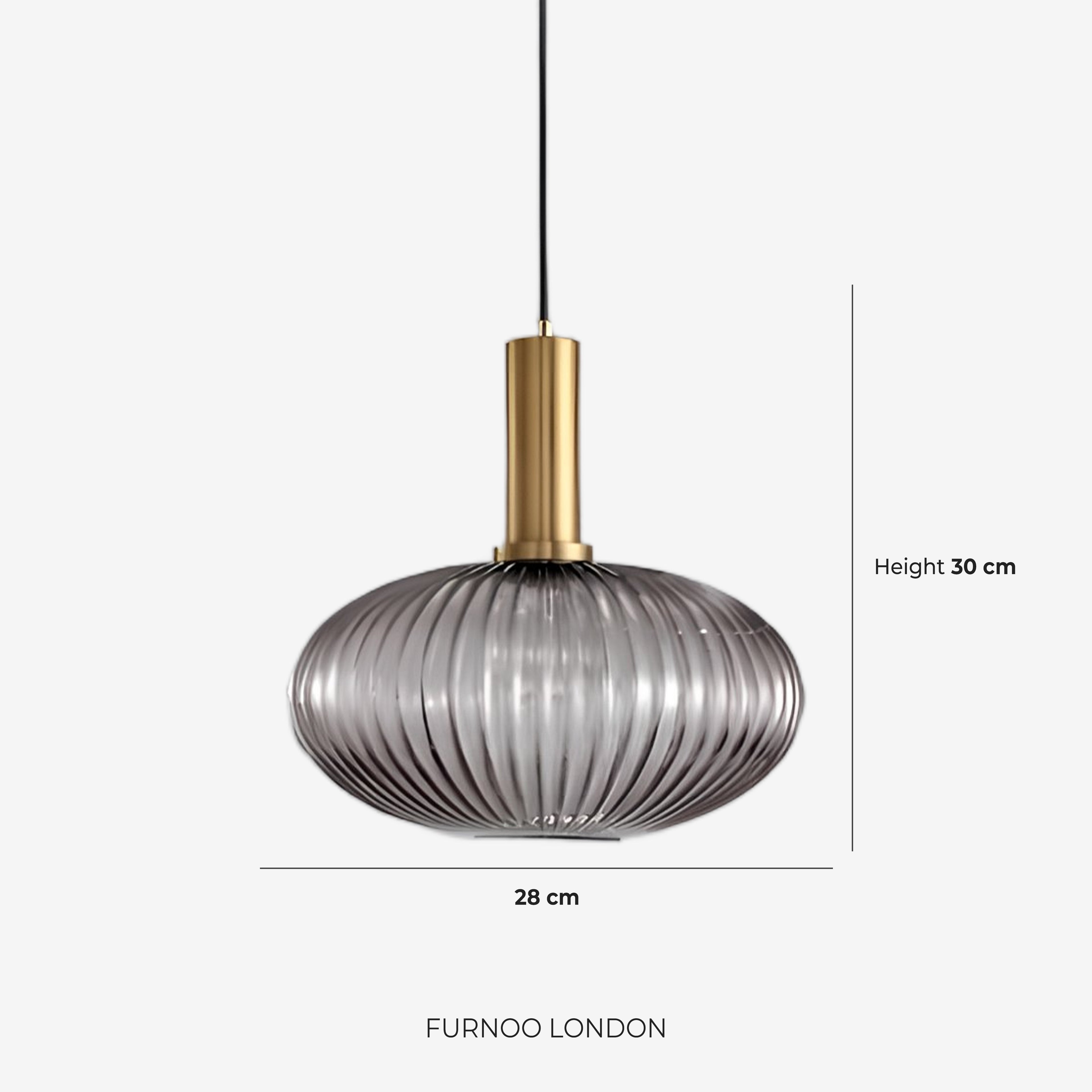 CLYDE Modern Pendant Lamp with Colored Glass Shade | Scandinavian Design for Living Room & Dining Room | E27 Socket - Lamylie