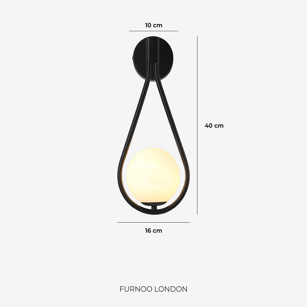 Nordic Wall Lamp with Glass Globe — Minimalist Lighting for Scandinavian Interiors - Lamylie