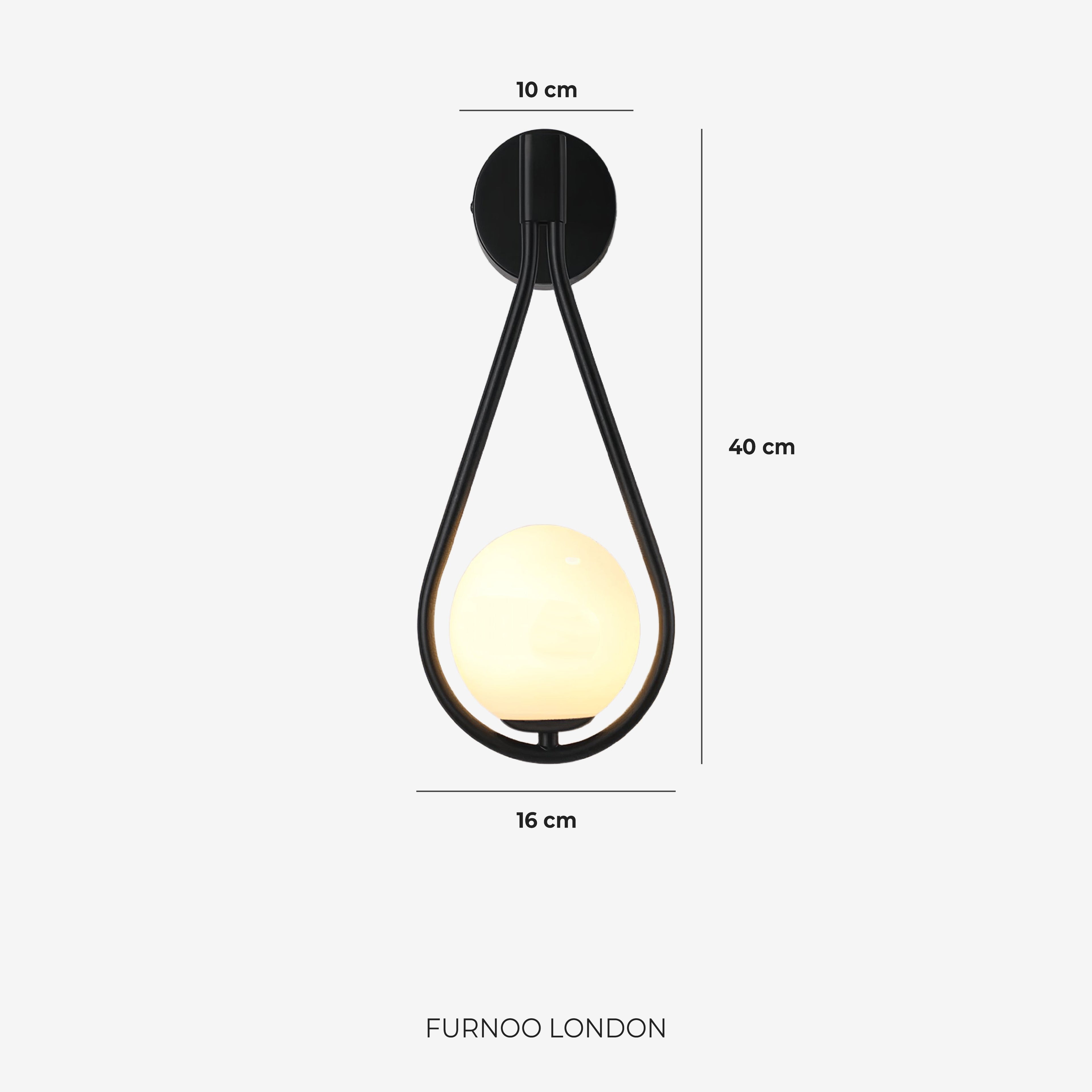 Nordic Wall Lamp with Glass Globe — Minimalist Lighting for Scandinavian Interiors - Lamylie