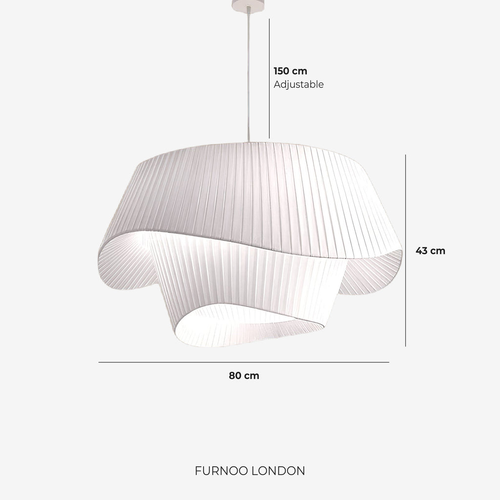 Moderne Tyvek Pendelleuchte Rundes Design Warmweiß Dimmbar Wohnzimmer Esszimmer Schlafzimmer Dekorative Deckenbeleuchtung - Lamylie