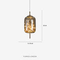 Glas-Pendelleuchte LIV mit rauchigem Finish und warmweißem Licht | Skandinavisches Design mit handgefertigtem Glas | 3 Größen verfügbar - Lamylie