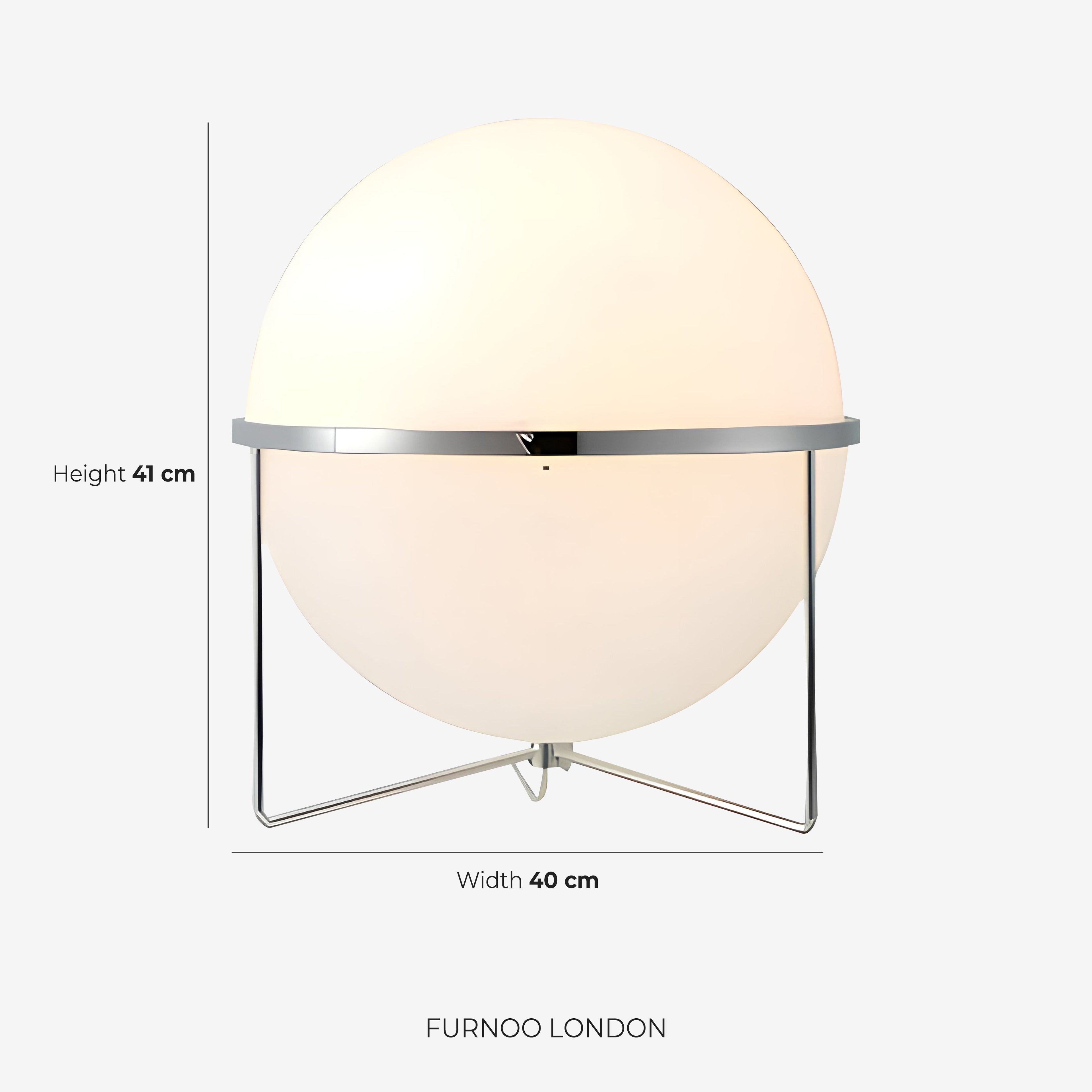 Modern Floor Lamp with Chrome Finish and Acrylic Globes | Atmospheric Lighting for Living Room and Bedroom - Lamylie