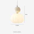 Geometric Pendant Lamp Bauhaus Design Metal Glass E27 | 1 or 3 Light Points Dimmable Ambient Lighting - Lamylie