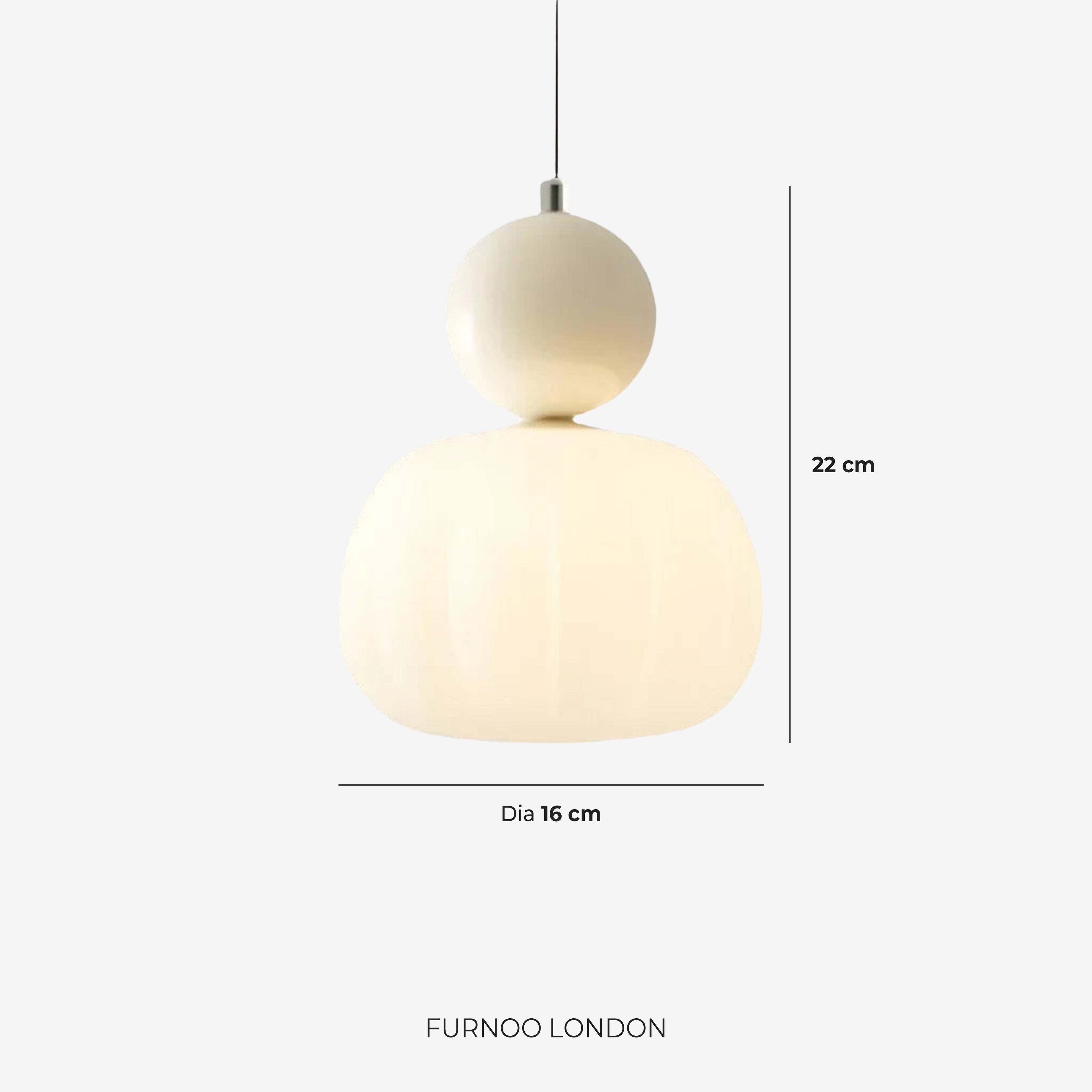 Geometric Pendant Lamp Bauhaus Design Metal Glass E27 | 1 or 3 Light Points Dimmable Ambient Lighting - Lamylie