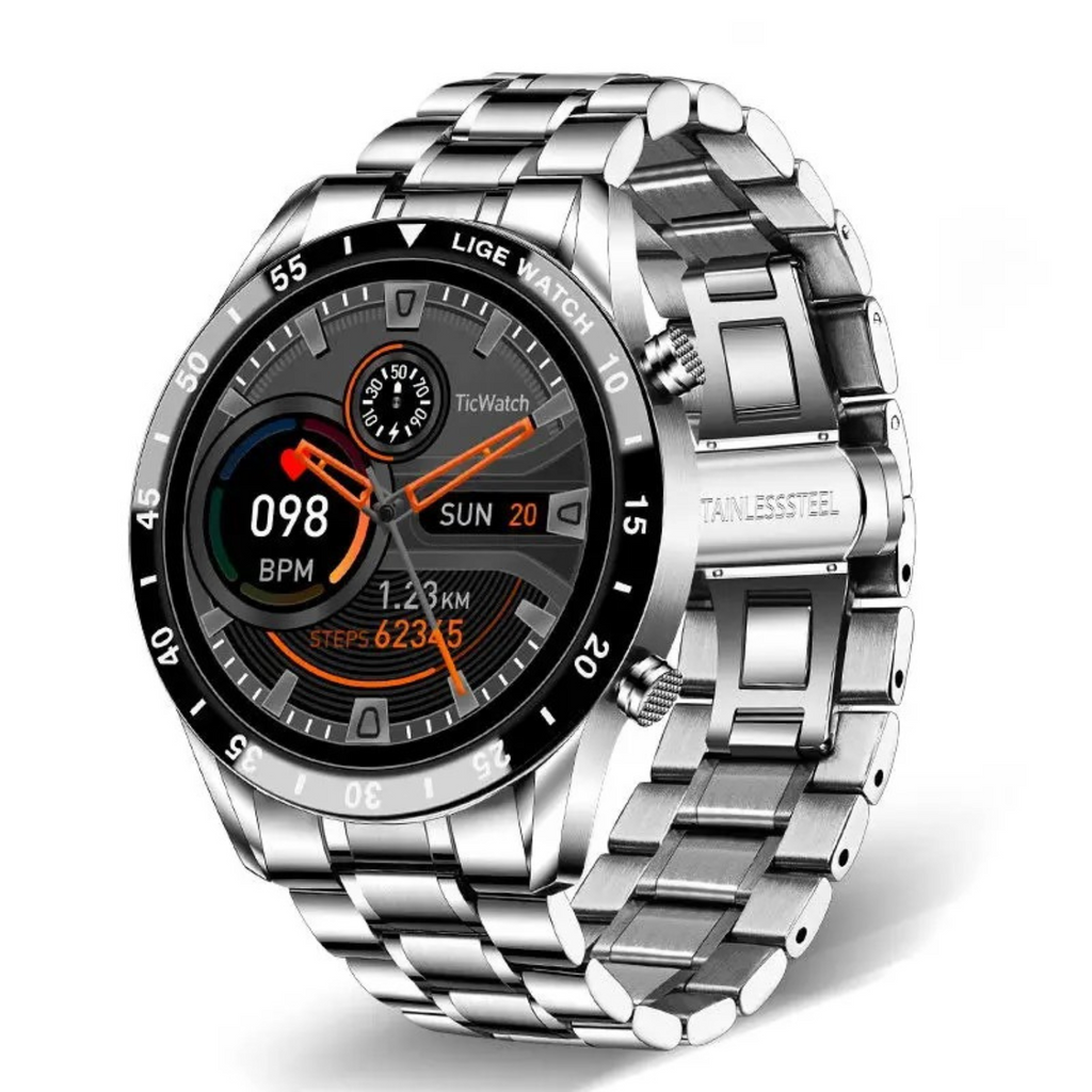 Elegant multifunktionelt smartwatch med stilfuldt design - Lamylie