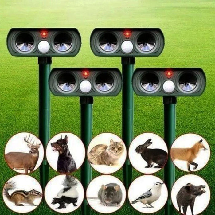 Outdoor Animal Deterrent with Solar-Powered Motion Sensor – Infrared Detection for Garden and Yard - Lamylie