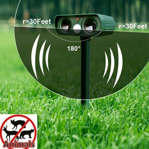 Outdoor Animal Deterrent with Solar-Powered Motion Sensor – Infrared Detection for Garden and Yard - Lamylie