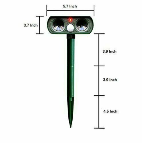 Outdoor Animal Deterrent with Solar-Powered Motion Sensor – Infrared Detection for Garden and Yard - Lamylie