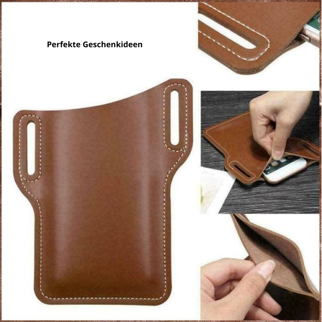 Elegant Leather Belt Bag for Your Smartphone - Lamylie