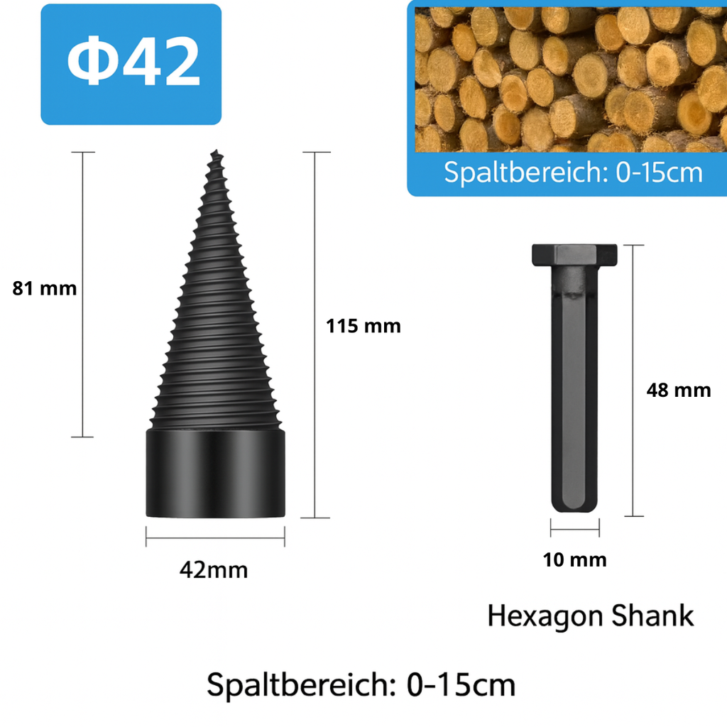 Holzspalter zum einfachen Spalten von Holz – keine Axt, keine Rückenschmerzen – Lamylie
