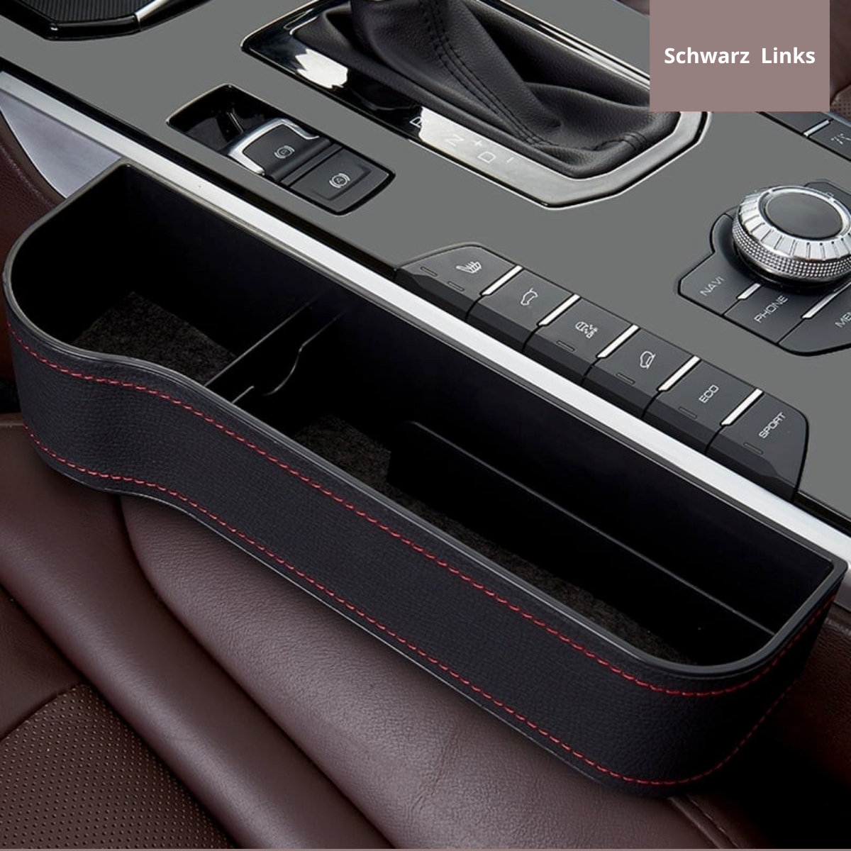 Organizer per sedile auto in pelle - stile DriveMate - Lamylie