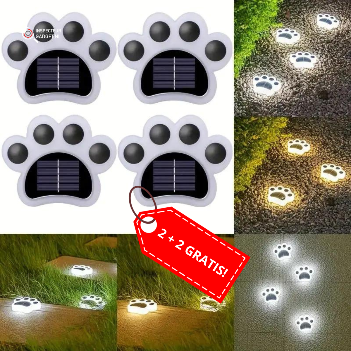 Solar-Powered Garden Spot LED Ground Light with Automatic Sensor for Driveway, Garden & Terrace - Lamylie
