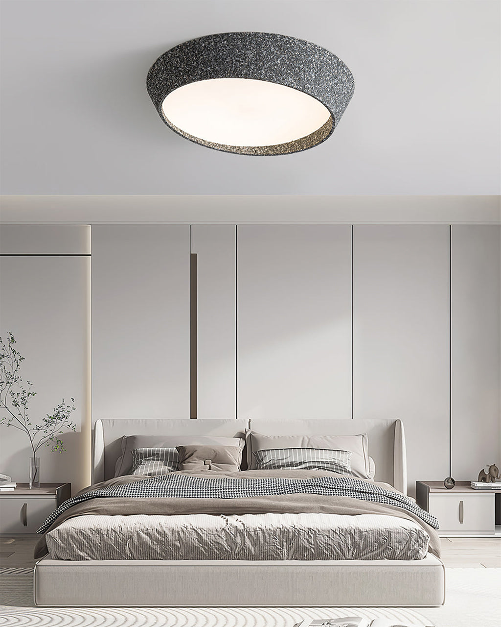 NovaLume LED-Deckenleuchte — Handgeformter Schirm, warmes Licht