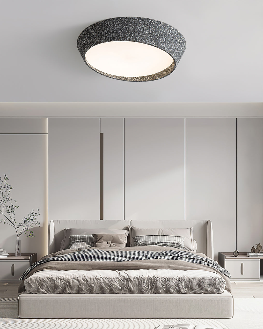 NovaLume LED-Deckenleuchte — Handgeformter Schirm, warmes Licht