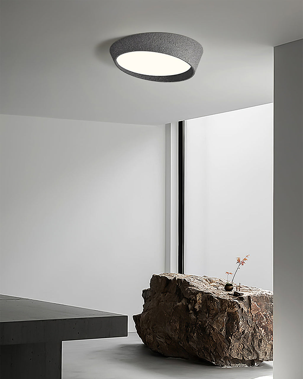 NovaLume LED-Deckenleuchte — Handgeformter Schirm, warmes Licht