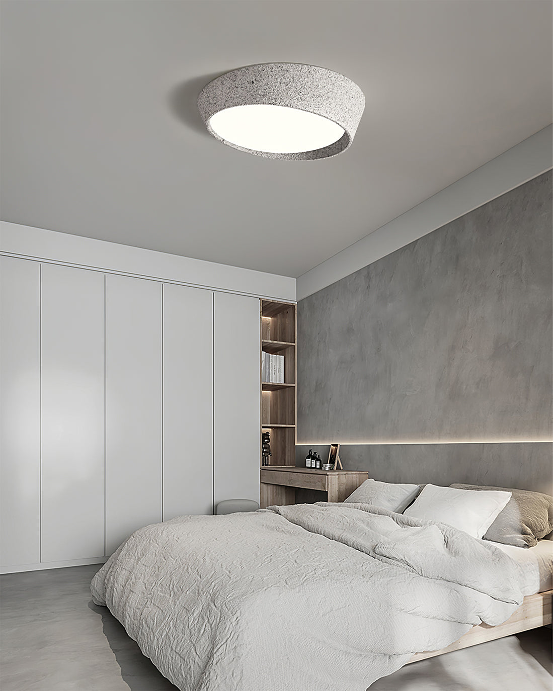 NovaLume LED-Deckenleuchte — Handgeformter Schirm, warmes Licht