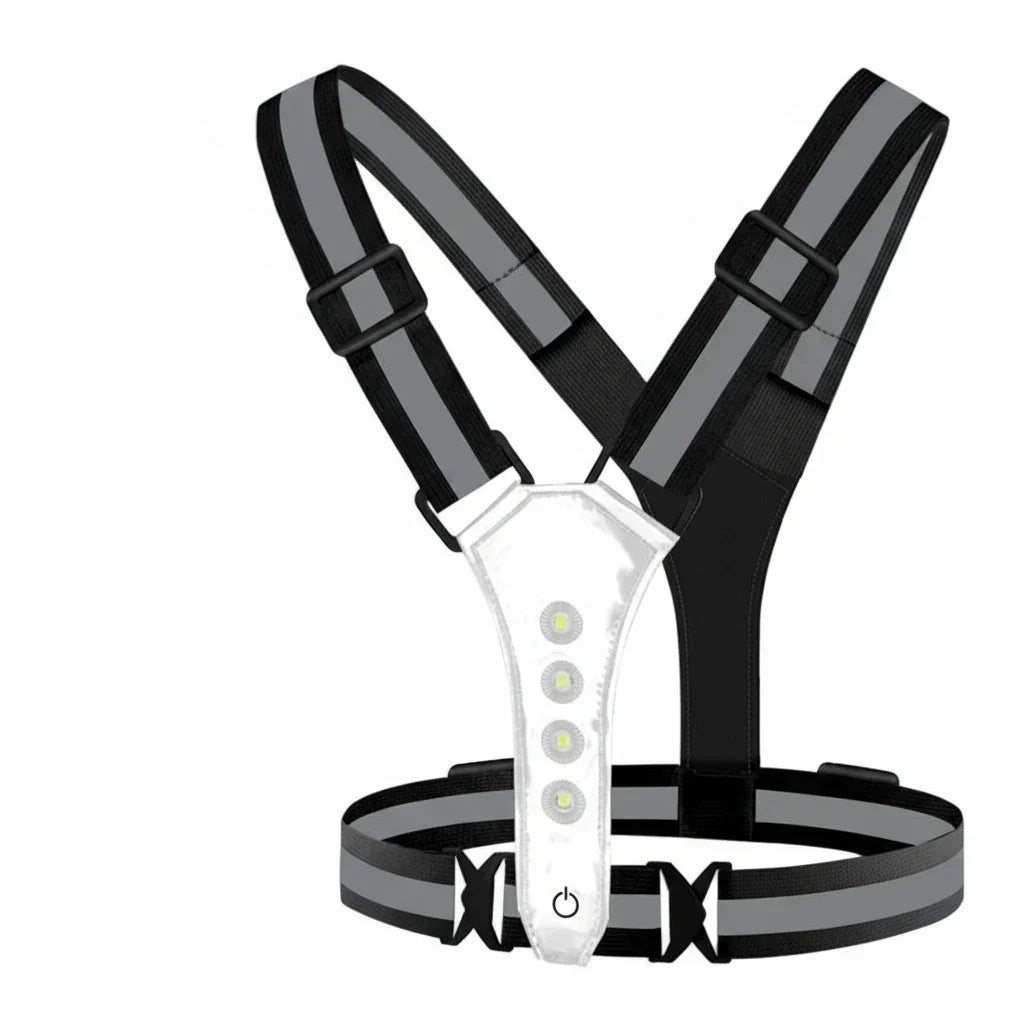 Gilet di sicurezza LED ad alta visibilità con luci ricaricabili tramite USB - Lamylie