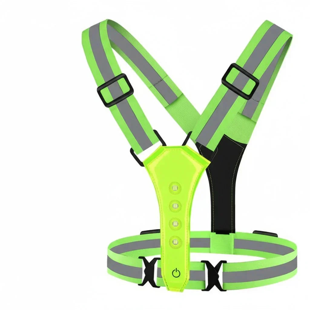 Gilet di sicurezza LED ad alta visibilità con luci ricaricabili tramite USB - Lamylie