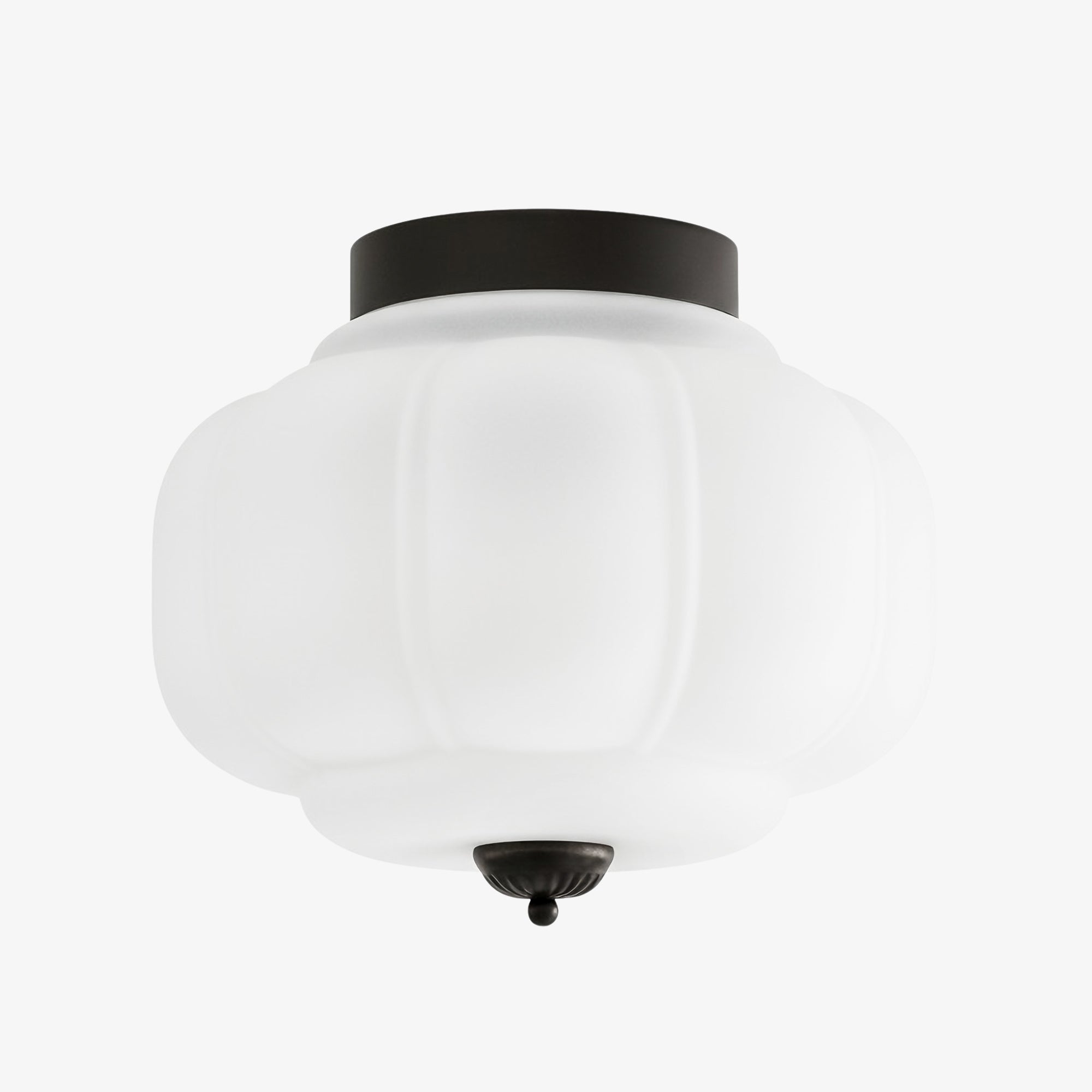 Ceiling Lamp Milk Glass Shade Modern Lighting Scandinavian Style Living Room Dining Room Bedroom Flush Mount - Lamylie