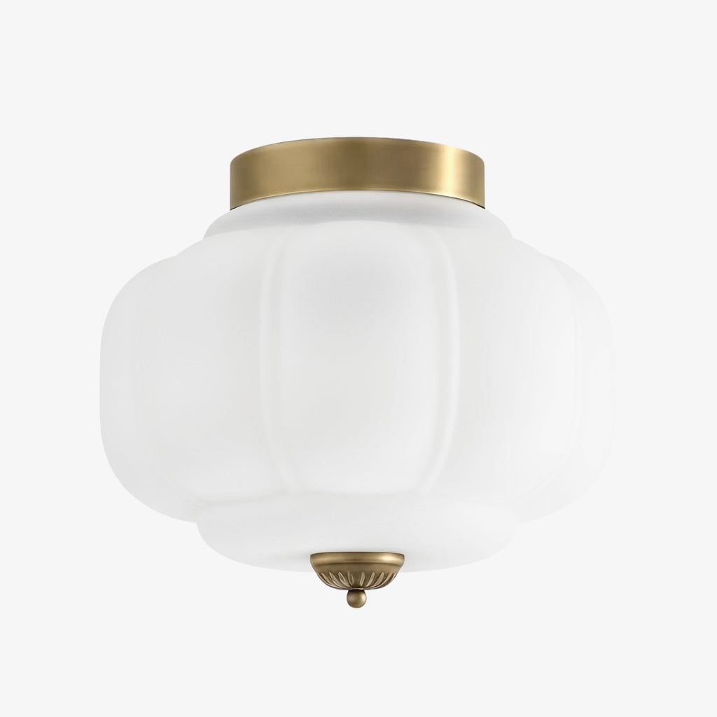 Ceiling Lamp Milk Glass Shade Modern Lighting Scandinavian Style Living Room Dining Room Bedroom Flush Mount - Lamylie