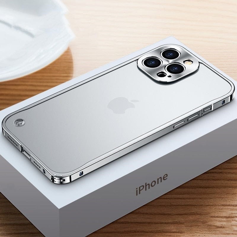 Elegant letvægtsetui i metal til iPhone – holdbar beskyttelse - Lamylie