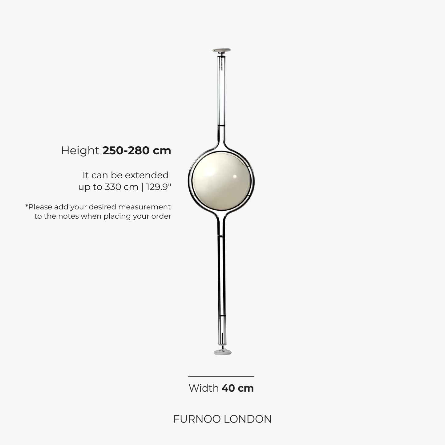 Modern Floor Lamp with Chrome Finish and Acrylic Globes | Atmospheric Lighting for Living Room and Bedroom - Lamylie