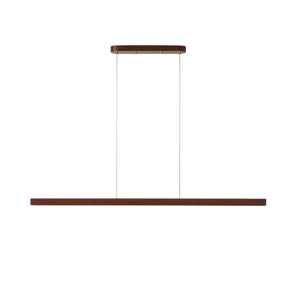Lineare Holz-Pendelleuchte — Skandinavische LED-Pendelleuchte mit verstellbarer Höhe - Lamylie