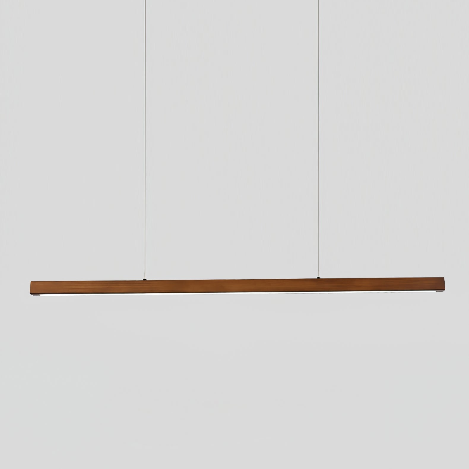 Lineare Holz-Pendelleuchte — Skandinavische LED-Pendelleuchte mit verstellbarer Höhe - Lamylie