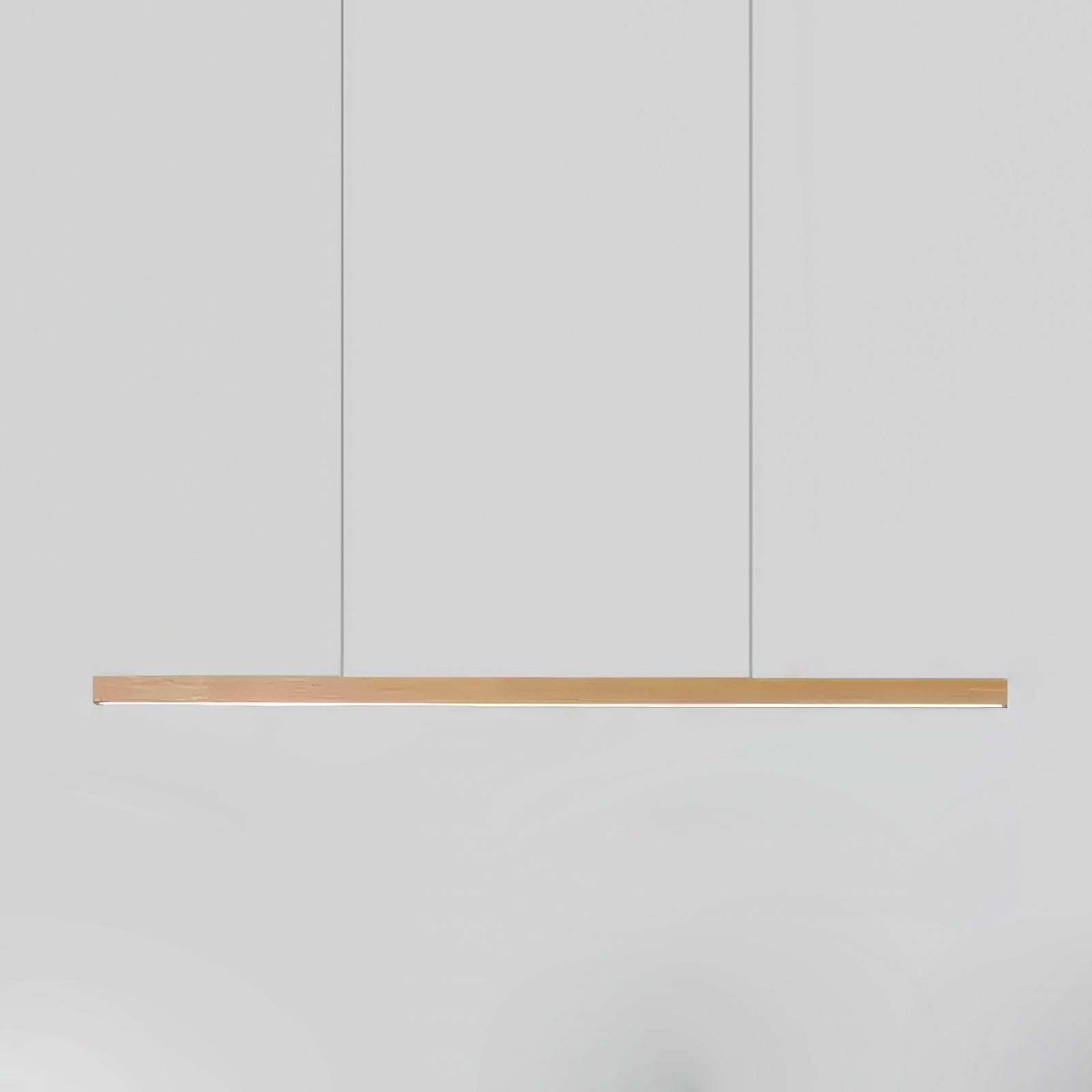 Lineare Holz-Pendelleuchte — Skandinavische LED-Pendelleuchte mit verstellbarer Höhe - Lamylie