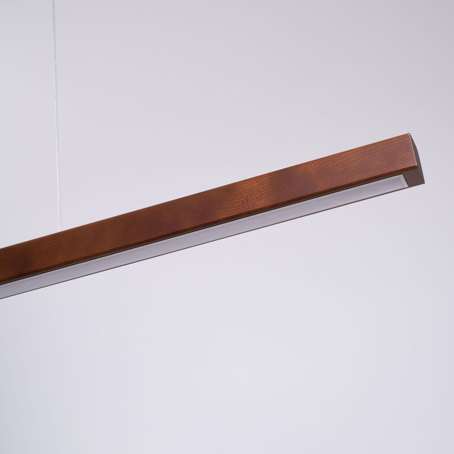 Lineare Holz-Pendelleuchte — Skandinavische LED-Pendelleuchte mit verstellbarer Höhe - Lamylie