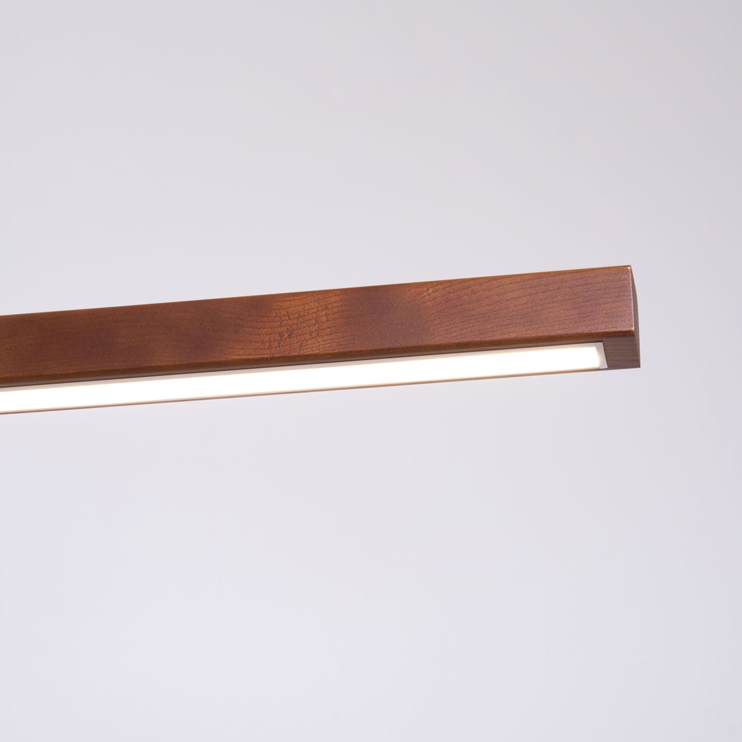 Lineare Holz-Pendelleuchte — Skandinavische LED-Pendelleuchte mit verstellbarer Höhe - Lamylie