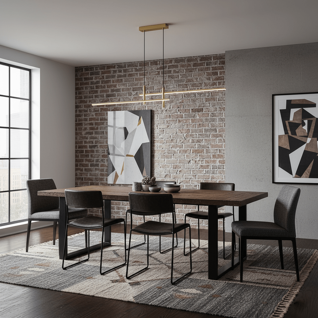 Linear Pendant Lamp Kitchen Island • 90/120/150cm • Integrated LED • Warm White/Neutral/Cool White • Dimmable Option • Black/Gold • Kitchen Island Above Table - Lamylie