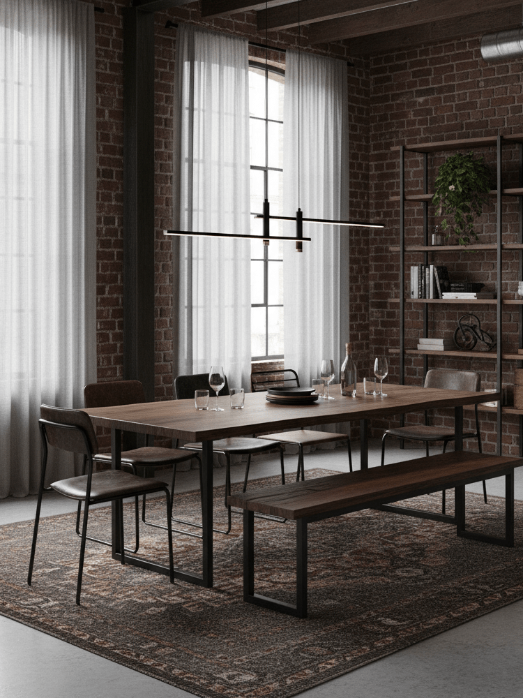 Linear Pendant Lamp Kitchen Island • 90/120/150cm • Integrated LED • Warm White/Neutral/Cool White • Dimmable Option • Black/Gold • Kitchen Island Above Table - Lamylie